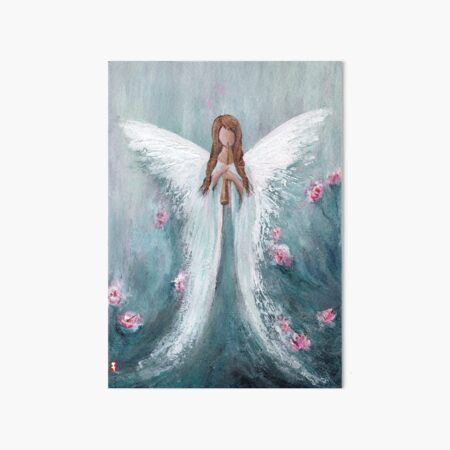 Angels 5X7 Painting on Canvas Board 