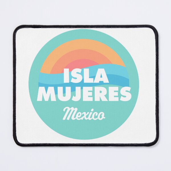 Item preview, Isla Mujeres Retro Beach Badge designed and sold by modeoftravel.