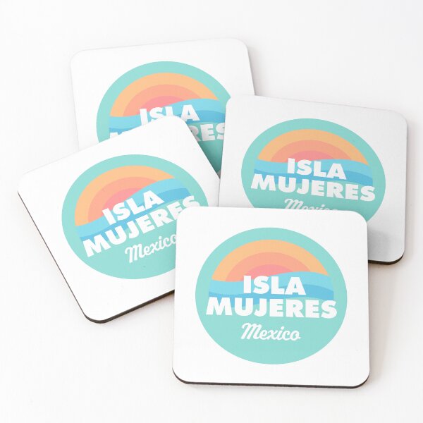 Item preview, Isla Mujeres Retro Beach Badge designed and sold by modeoftravel.