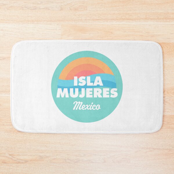 Item preview, Isla Mujeres Retro Beach Badge designed and sold by modeoftravel.
