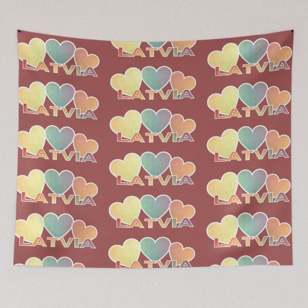 Item preview, Multicoloured Latvian Heart Pattern designed and sold by LukjanovArt.