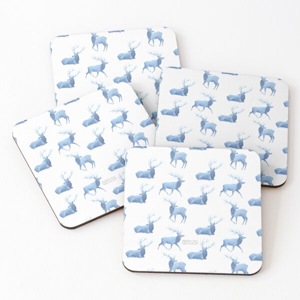 Item preview, Blue Elks designed and sold by Marlee Rae Creates.