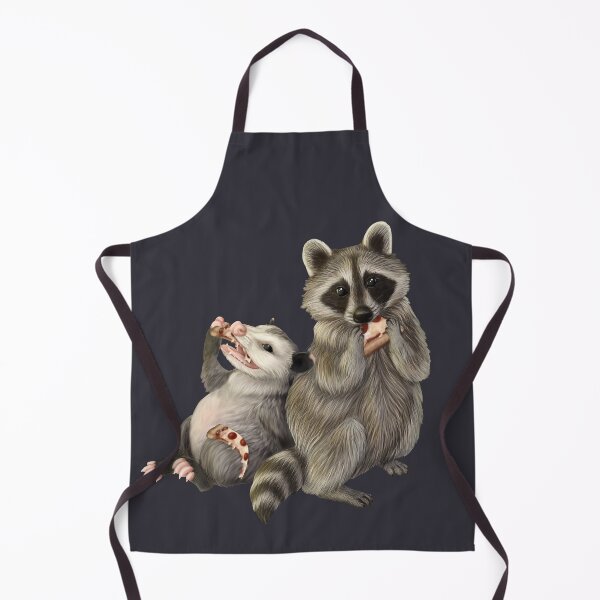 Item preview, Possum and raccoon with pizza designed and sold by Mehu.