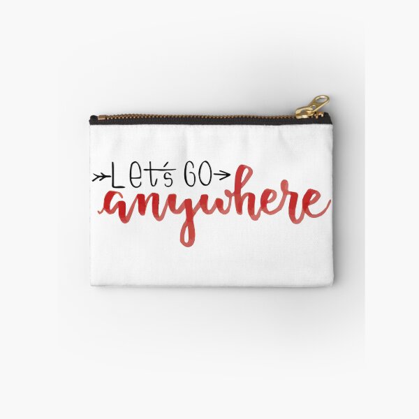 Item preview, Let's go anywhere red designed and sold by luggagestickers.