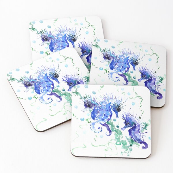 Item preview, Blue Seahorses designed and sold by surenart.