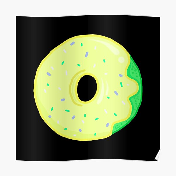 Banana Donut" Poster Sale by Maculele Redbubble