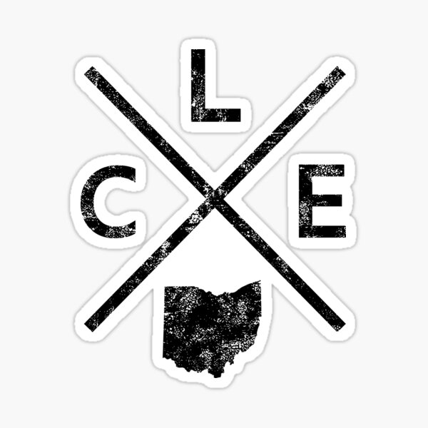 Item preview, Vintage Cleveland Retro CLE Cross designed and sold by pixeljamz.