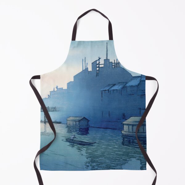 Item preview, Japanese Art - Morning at Dotonbori in Osaka by Kawase Hasui designed and sold by Ukiyo-Studio.