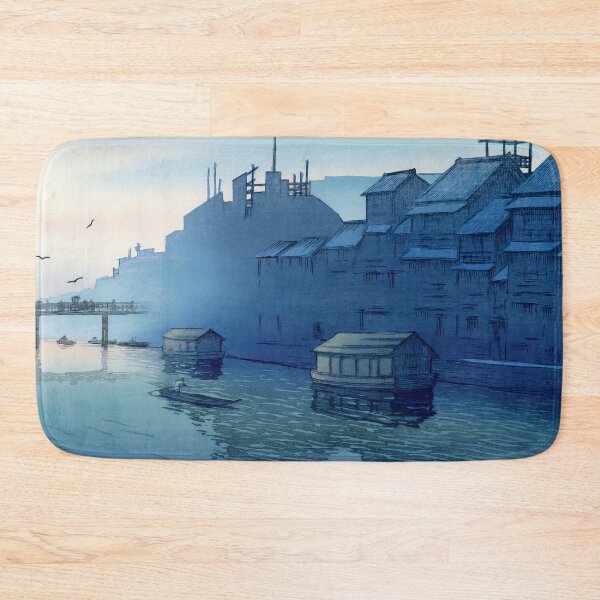 Item preview, Japanese Art - Morning at Dotonbori in Osaka by Kawase Hasui designed and sold by Ukiyo-Studio.