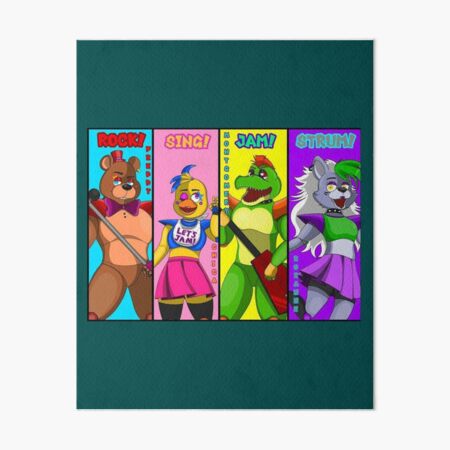 FNAF Security Breach Glam Rock Freddy, Gregory and Vanny  Poster for Sale  by Darkodra