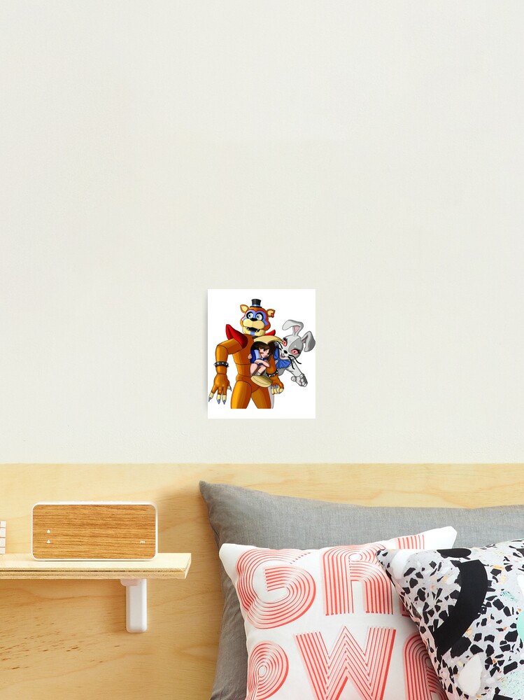 FNAF Security Breach Glam Rock Freddy, Gregory and Vanny  Poster for Sale  by Darkodra