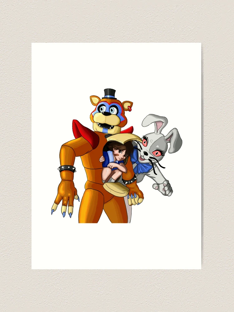 FNaF Security Breach/Gregory and Freddy Art Print by LLACC