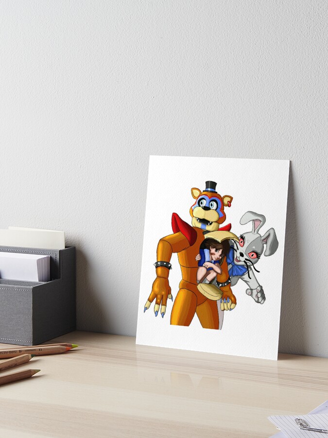 FNAF Security Breach Glam Rock Freddy, Gregory and Vanny  Poster for Sale  by Darkodra