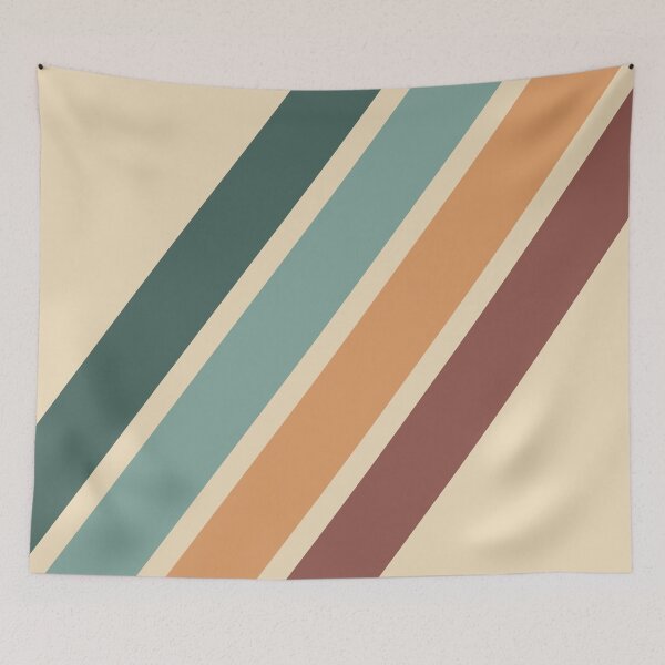Item preview, Vintage Retro 70s Stripes designed and sold by VintageRetroDep.