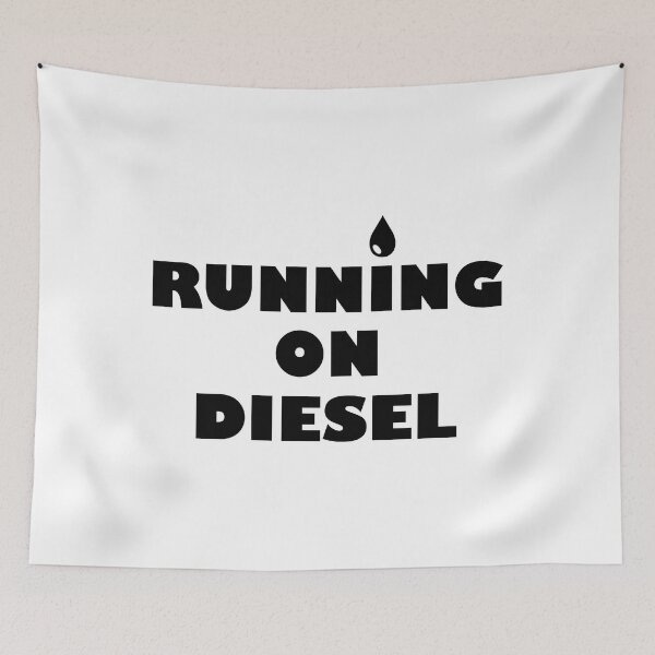Item preview, RUNNING ON DIESEL designed and sold by DomGDesign.