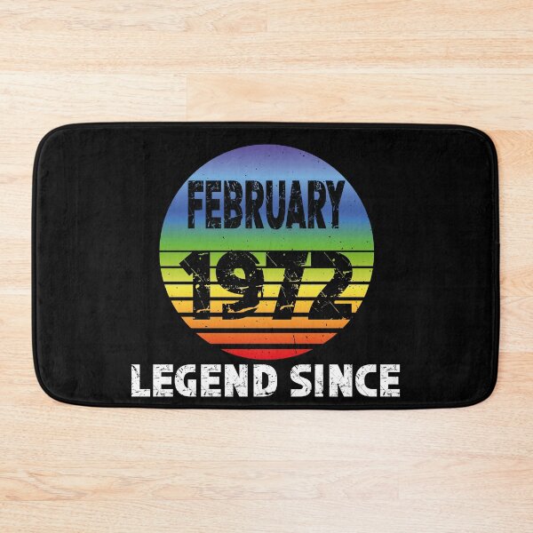 Item preview, Legend since February 1972, 50 years old, Awesome Retro Vintage 50th Birthday Gift great  designed and sold by Beauty-secret.
