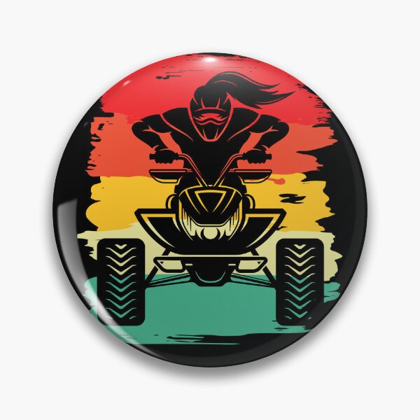 Item preview, Vintage Retro Four Wheeling Girl -Motocross designed and sold by Rally-Girl.