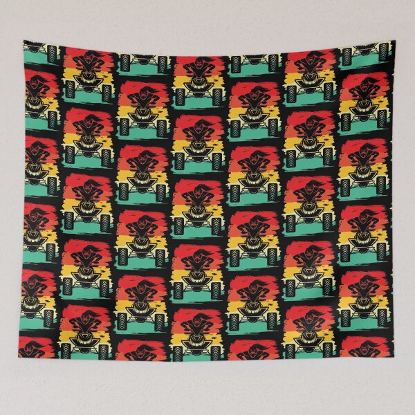 Item preview, Vintage Retro Four Wheeling Girl -Motocross designed and sold by Rally-Girl.