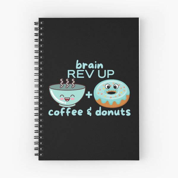 Item preview, Cute Coffee & Donuts Brain Rev Up designed and sold by OrangePyramid.