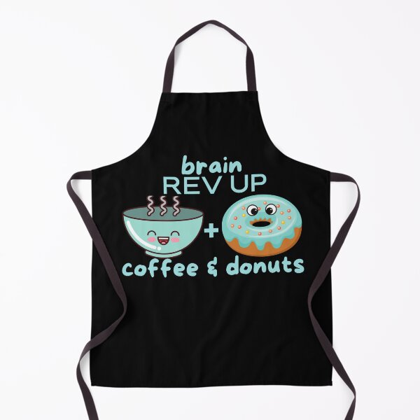 Item preview, Cute Coffee & Donuts Brain Rev Up designed and sold by OrangePyramid.