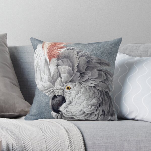 Abstract Cockatoo Art-Bird Art-Artistic Designs-Home decor Throw Pillow