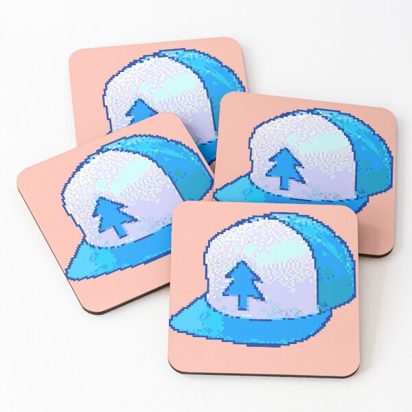 Item preview, Blue Pixel Pine Tree Hat Dipper designed and sold by heliotrope.