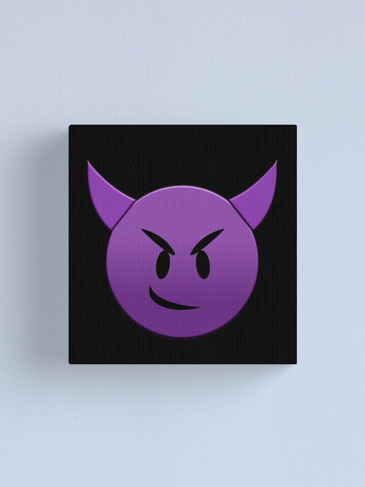 smiling red DEVIL emoji Sticker for Sale by ZoserStyle