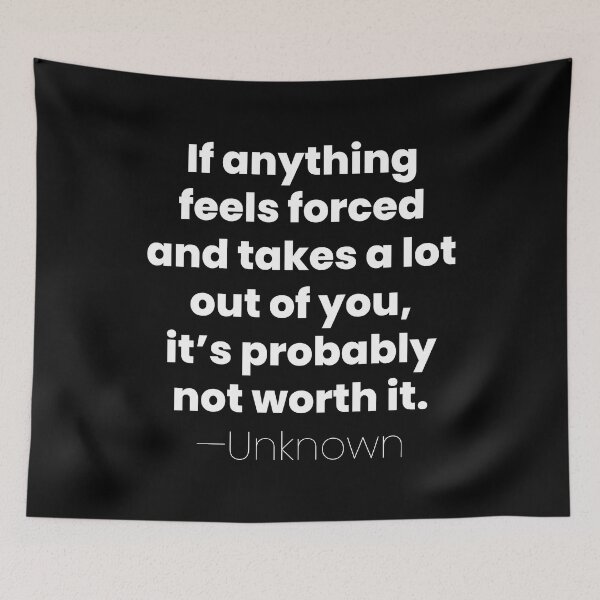 Item preview, If Anything Feels Forced, Unknown Introvert Quote designed and sold by MariosNydras.