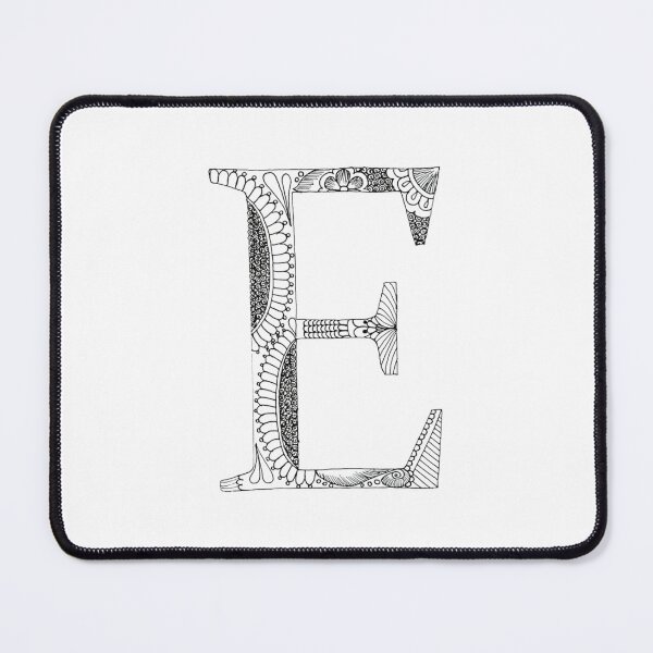 Item preview, Henna Alphabet E / Henna Letter E - Black Henna Line Art designed and sold by Mrs-PenLine.