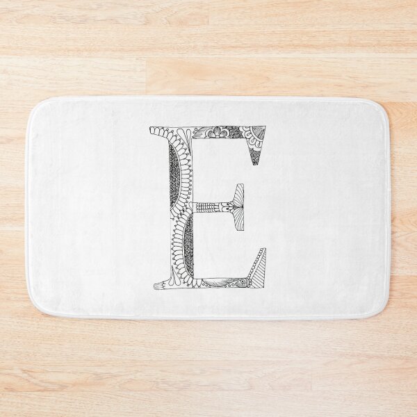 Item preview, Henna Alphabet E / Henna Letter E - Black Henna Line Art designed and sold by Mrs-PenLine.