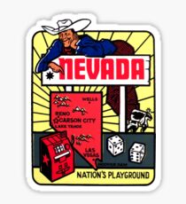 Pegatina Mapa de Nevada Vintage Travel Decal