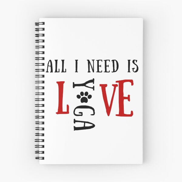 Artikelvorschau,  Alles, was ich brauche, ist Liebe und Yoga und ein hundepositives Zitat entworfen und verkauft von Coolclassy.