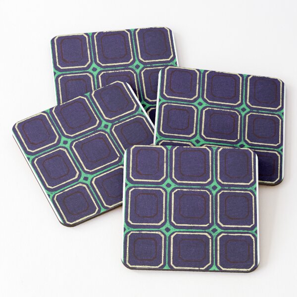 Item preview, Japanese blue square pattern designed and sold by Art-by-Geoff.