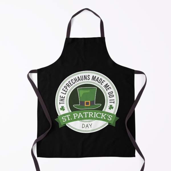 Item preview, The Leprechauns Made Me Do It Funny Green And White st patricks day Logo designed and sold by pedrored369.
