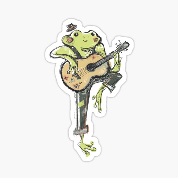 Angry Bass Weatherproof Prismatic Sticker