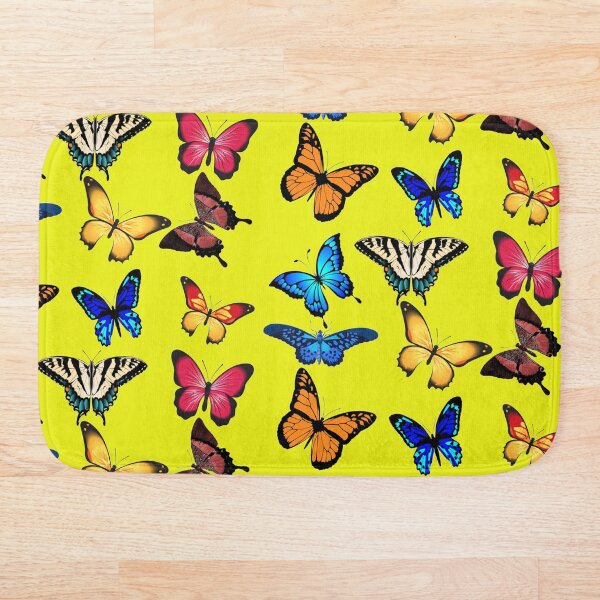 Item preview, Vuelo del patrón de mariposas de colores Versión amarilla designed and sold by Cora Gregory.