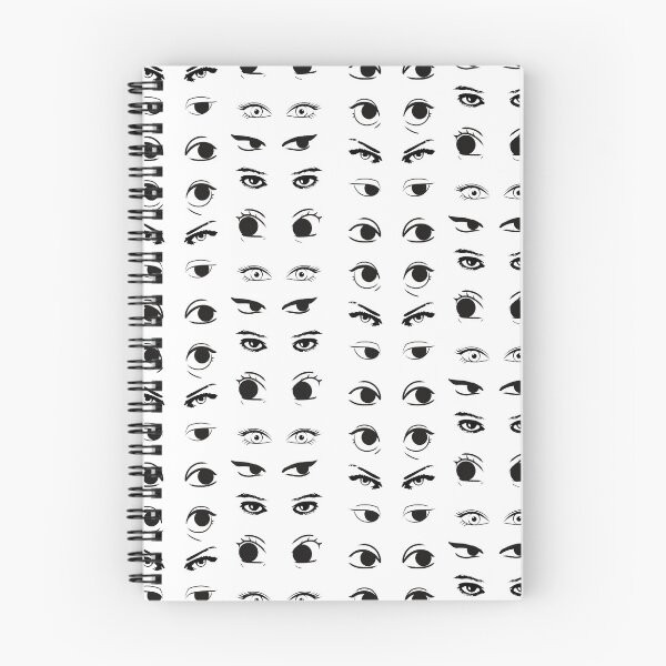 Item preview, Todos los ojos están puestos en ti Patrón espeluznante en blanco y negro designed and sold by Cora Gregory.