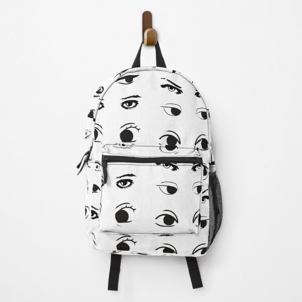 Item preview, All Eyes Are On You Creepy Black And White Pattern designed and sold by Cora Gregory.