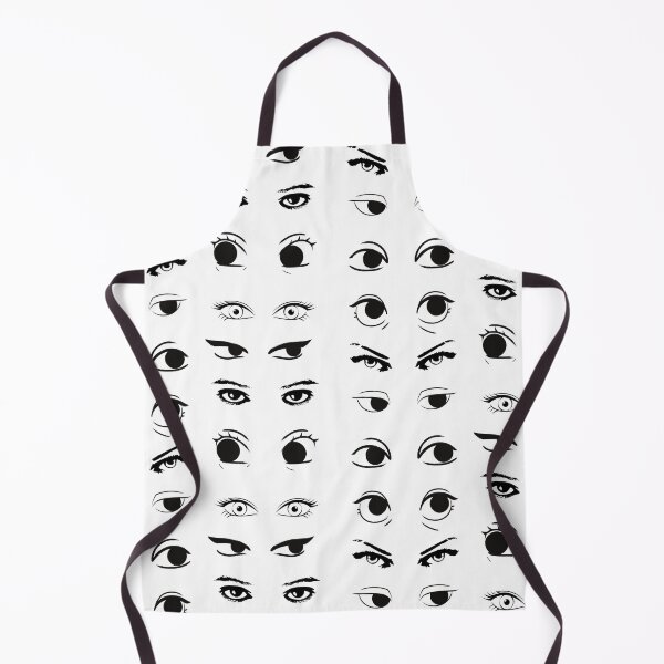 Item preview, All Eyes Are On You Creepy Black And White Pattern designed and sold by Cora Gregory.