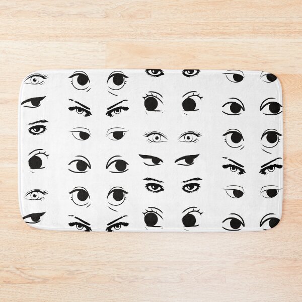 Item preview, All Eyes Are On You Creepy Black And White Pattern designed and sold by Cora Gregory.