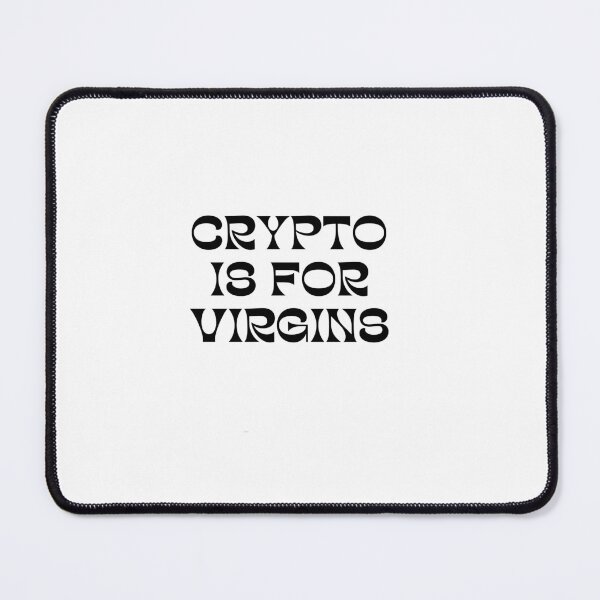 Item preview, Aesthetic Crypto is for Virgins Funny Cute designed and sold by shopY2K.