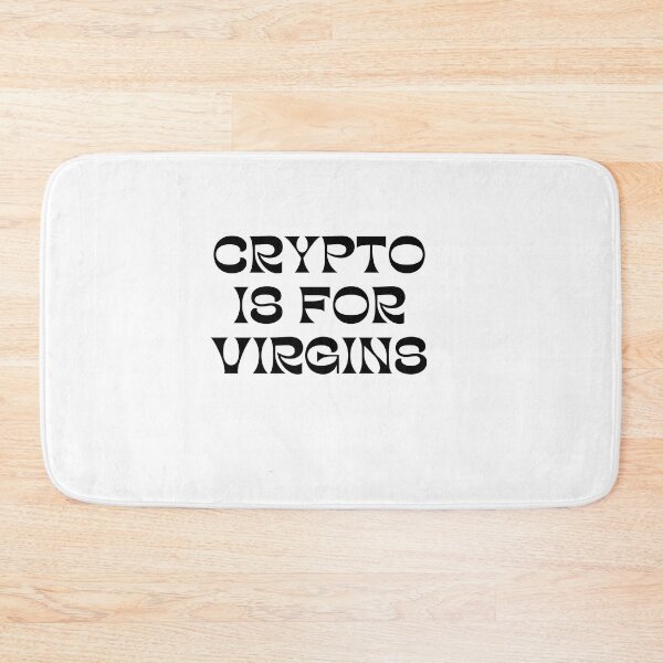 Item preview, Aesthetic Crypto is for Virgins Funny Cute designed and sold by shopY2K.