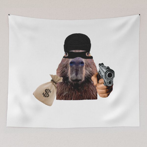 Item preview, Capybara Robber designed and sold by Mino Shop.