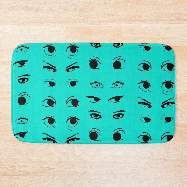 Item preview, All Eyes Are On You Creepy Black And Blue Pattern designed and sold by Cora Gregory.