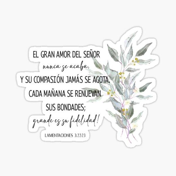 Bendice alma mía a Jehová, Spanish Bible Verse Sticker for Sale