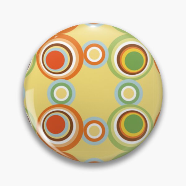 Item preview, Mid Century Modern Deco Bubbles Print Pattern Mod Design Gold Blue Green designed and sold by Shayna Westfall.