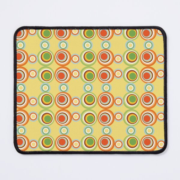 Item preview, Mid Century Modern Deco Bubbles Print Pattern Mod Design Gold Blue Green designed and sold by Shayna Westfall.