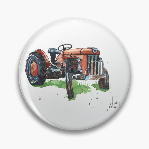 Item preview, Vintage Red Tractor designed and sold by CFinleyArt.