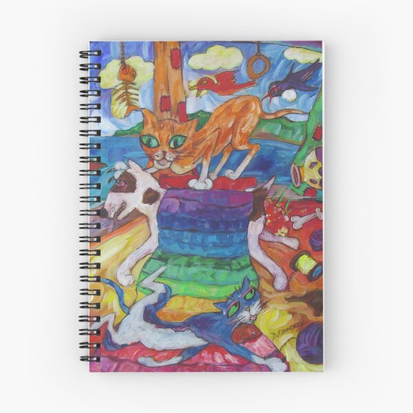 Item preview, Colourful Cats and Dog designed and sold by diconnollyart.