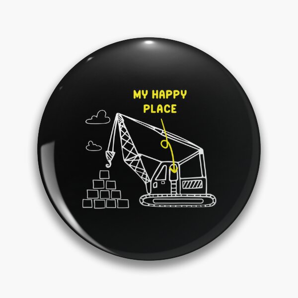 Item preview, My Happy Place Funny Construction Worker Crane Operator  designed and sold by mchargue12.
